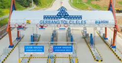 Gerbang Tol Serpan Rangkas-Cielels di Desa Mekar Agung, Cibadak, Lebak. (Sumber: Wika)