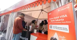 Bank Jakarta dukung transaksi non tunai di Bazar Jakarta Prime Ramadan 2026 di Balai Kota DKI. (Sumber: Dok. Bank Jakarta)