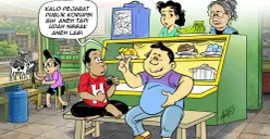 Obrolan Warteg: Terasa Aneh, Tapi Nyata, edisi Sabtu, 14 Maret 2026. (Sumber: Poskota/Arif Setiadi)