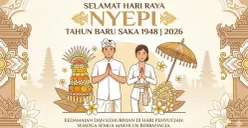 Kumpulan ucapan Hari Raya Nyepi 2026. (Sumber: Gemini AI)