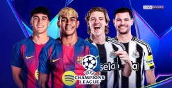 Tonton live streaming Barcelona vs Newcastle di Liga Champions 2025/2026. (Sumber: Vidio.com.)