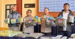 Konpers pengungkapan kasus peredaran narkoba oleh Polres Metro Jakarta Pusat, Jumat, 20 Maret 2026. (Sumber: Istimewa)