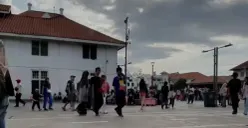 Pengunjung di kawasan Kota Tua, Tamansari, Jakarta Barat selama libur lebaran 2026. (Sumber: Istimewa)