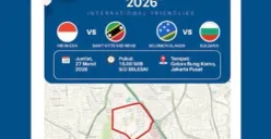 Himbauan kepadatan arus lalin di sekitar SUGBK jelang FIFA Series 2026. (Sumber: Instagram/@tmcpoldametro)