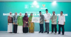 Baznas RI meluncurkan program BMMT bersama Muslimat NU, Aisyiyah, dan Fatayat di kantor pusat Baznas, Manggis, Matraman, Jakarta Timur, Kamis, 30 April 2026. (Sumber: Dok. Baznas)