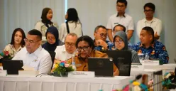 Wamendagri Ribka Haluk dalam Kick Off Meeting Infrastruktur Perlindungan, Pembangunan, dan Pengelolaan Pesisir Pantura Jawa Terpadu di Kementerian Kelautan dan Perikanan, Jakarta, Senin, 4 Mei 2026. (Sumber: Dok. Kemendagri)