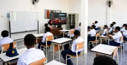 Murid Sekolah Rakyat 75 Jayapura di Jalan Pasifik Indah, Kelurahan Tanjung Ria, Kecamatan Jayapura Utara, Kota Jayapura, Papua. (Sumber: Dok. Istimewa)