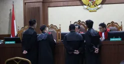 Sidang perkara dugaan korupsi program digitalisasi pendidikan melalui pengadaan Chromebook di Kementerian Pendidikan, Kebudayaan, Riset, dan Teknologi ditunda, Selasa, 5 Mei 2026. (Sumber: Kejagung)