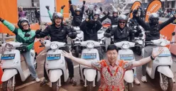 Yadea Indonesia sukses menggelar uji performa bertajuk 150KM+ Challenge. (Sumber: Yadea)