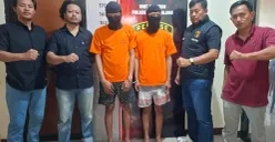 Pengguna dan pengedar narkoba ditangkap polisi di Tajurhalang, Bogor. (Sumber: Pos Kota/ Angga Pahlevi)