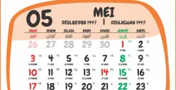 Ilustrasi - Jadwal libur long weekend Mei 2026. (Sumber: Pinterest/Tukang Setting Bangkalan)
