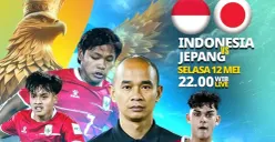 Link live streaming Timnas Indonesia vs Jepang di Piala Asia U-17 2026. (Sumber: Instagram/@rctisports)