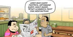 Ilustrasi obrolan warteg edisi Selasa, 12 Mei 2026. (Sumber: Pos Kota/Arif Setiadi)