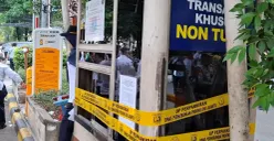 Ilustrasi parkir ilegal di kawasan Blok M Square, Jakarta Selatan yang telah dilakukan penyegelan. (Sumber: Poskota/M. Tegar Jihad)