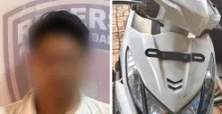 Unit Reskrim Polsek Kembangan menangkap satu pelaku kasus pencurian kendaraan bermotor (curanmor) yang terjadi di Jalan Pesanggrahan, Kembangan Selatan, Jakarta Barat. (Sumber: Polsek Kembangan)