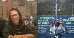 Jurnalis Republika Bambang Noroyono diculik tentara Zionis Israel saat berlayar untuk misi kemanusiaan bersama Global Sumud Flotilla (GSF) di perairan internasional. (Sumber: Istimewa)