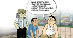 Obrolan Warteg, Senin, 18 Mei 2026: Yang dibutuhkan rakyat sekarang, hidup tenang, dapur tetap ngebul, harga tidak naik. (Sumber: Poskota/ Arif Setiadi)