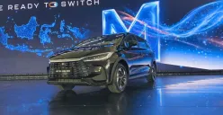 PT BYD Motor Indonesia resmi memperkenalkan BYD M6 DM (Sumber: POSKOTA/ Dimas Prassetyo)