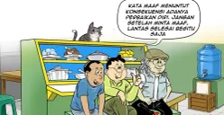Obrolan Warteg edisi Selasa, 19 Mei 2026: Kata maaf menuntut konsekuensi adanya perbaikan diri. Jangan setelah minta maaf, lantas selesai begitu saja. (Sumber: Poskota/Arif Setiadi)