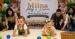 Hotel Santika Radial Palembang bersama Milna menggelar acara lomba bayi sehat dan ceria (Sumber: PT WMS)