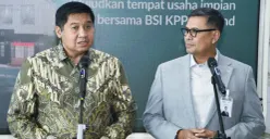 Menteri Perumahan dan Kawasan Permukiman (PKP) Maruarar Sirait (kiri) dan Direktur Utama Bank Syariah Indonesia (BSI) Anggoro Eko Cahyo (kanan). (Sumber: Istimewa)