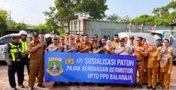 Penertiban pajak kendaraan bermotor di wilayah Balaraja, Banten. (Sumber: Istimewa)