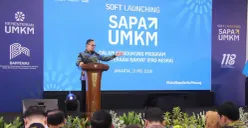 Wakil Menteri Dalam Negeri Bima Arya Sugiarto saat menghadiri Soft Launching SAPA UMKM di Kantor Kementerian PPN/Bappenas, Jakarta, Kamis, 21 Mei 2026. (Sumber: Puspen Kemendagri)