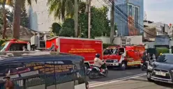 Ruang auditorium di lantai 5 Kampus Binus Cakra, Kemanggisan, Palmerah, Jakarta Barat, terbakar, Jumat, 22 Mei 2026. (Sumber: Dok. Istimewa)