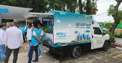 SPKLU Mobile Emergency 60 kW Fast Charging hasil kolaborasi PLN UID Jakarta Raya dan PLN Pusharlis dihadirkan sebagai solusi pengisian daya darurat yang fleksibel dan bergerak. (Sumber: Dok. PLN UID Jakarta Raya)