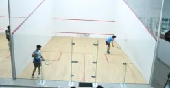 Cabor squash diperlombakan dalam Popda Kabupaten Bekasi 2026. (Sumber: Dok. Diskominfosantik Bekasi)