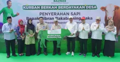 Baznas menerima satu ekor sapi jenis simental seberat 916 kg dari Wakil Presiden Gibran Rakabuming Raka di Kantor Pusat Baznas, Jakarta, Selasa, 26 Mei 2026. (Sumber: Dok. Baznas)