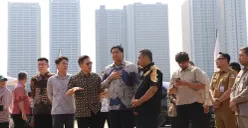Plt. Bupati Bekasi, Asep Surya Atmaja mendampingi Menteri PKP Maruarar Sirait meninjau progres pembangunan rusun subsidi di kawasan Meikarta, Cikarang Selatan, Selasa, 26 Mei 2026. (Sumber: Dok. Pemkab Bekasi)