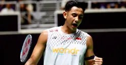 Potret pebulutangkis Alwi Farhan di Singapore Open. (Sumber: Istimewa)