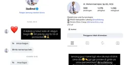 Nama dokter Muhammad Iqbal, Sp.OG, menjadi sorotan setelah selebgram Leona Kanza mengungkap pengalamannya soal pesan yang dinilainya tidak pantas. (Sumber: Instastory/@leonakanza_17)