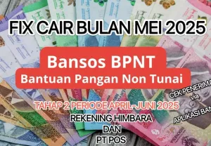 Bansos BPNT tahap 2 periode April-Juni 2025. (Canva)