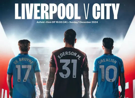 Jadwal lengkap, link live streaming dan prediksi line up Liverpool vs Man City. (Sumber: X/ Man City | Foto: Man City)