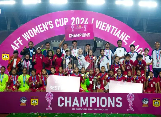 Timnas Putri berhasil juara AFF dan berhak lolos ke ASEAN womens Championship 2025! (Sumber: X/ Timnas Indonesia)