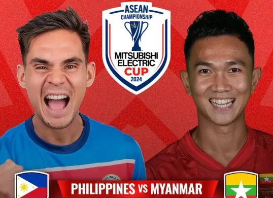 Streaming Filipina vs Myanmar di laga Grup B Piala AFF 2024. (Sumber: Vidio)