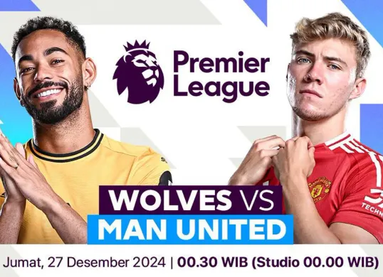 Preview, Head to Head dan Link Live Streaming Wolverhampton vs Manchester United. (Sumber: Vidio)