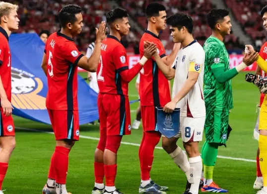 Timnas Singapura saat hadapi Thailand di penyisihan Grup A Piala AFF 2024. (Sumber: aseanutdfc.com)