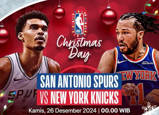 Link live streaming San Antonio Spurs vs New York Knicks. (Sumber: Vidio)