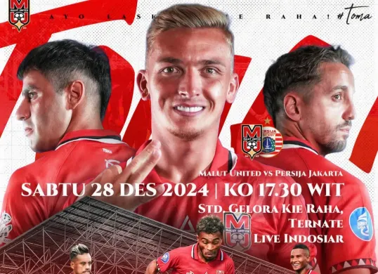 Cek jadwal lengkap, link live streaming dan prediksi line up Malut United vs Persija Jakarta di BRI Liga 1. (Sumber: Tangkapan layar/Instagram @malutunitedfc)