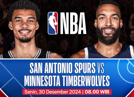 Link live streaming San Antonio Spurs vs Minnesota Timberwolves. (Sumber: Vidio)