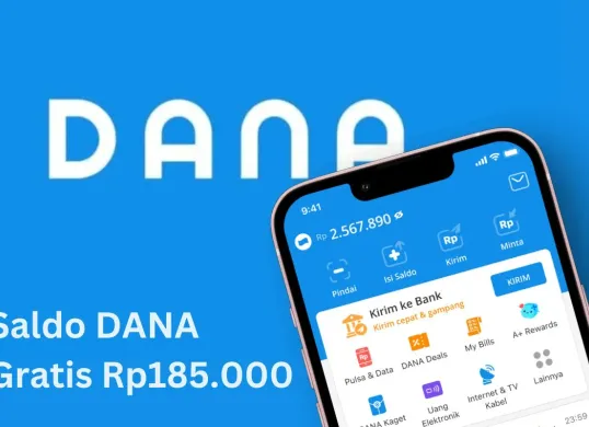 Cara mendapatkan saldo DANA Rp185.000 secara gratis. (Sumber: Poskota/Faiz)