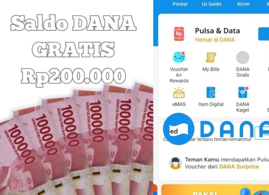 Selesaikan misi sederhana untuk dapatkan saldo DANA Gratis Rp200.000. (Sumber: Poskota/Syania Nurul Lita Baikuni)