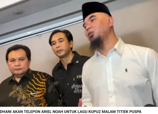 Ahmad Dhani ungkap duka atas wafatnya Titiek Puspa dan soroti isu royalti lagu. Ia siap perjuangkan hak almarhumah, bahkan sebut akan hubungi Ariel NOAH jika diberi kuasa oleh keluarga. (Sumber: Capture YouTube Ahmad Dhani Dalam Berita)