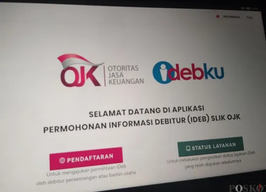 Cara cek BI Checking sekarang bisa dilakukan online lewat web iDebku, begini caranya. (Sumber: Poskota/Faiz)