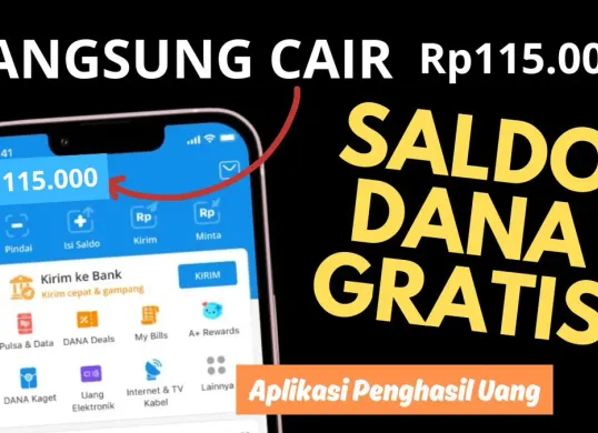 Kesempatan meraih saldo DANA gratis bisa didapatkan dari aplikasi penghasil uang. (Sumber: YouTube/@MJC)