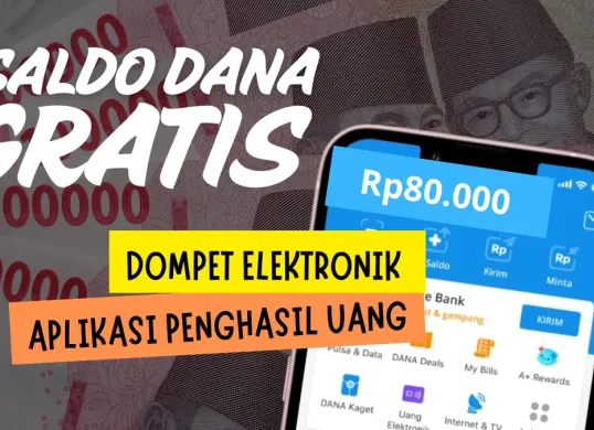 Rp80.000 saldo DANA gratis dari aplikasi penghasil uang ini bisa kamu dapatkan hingga cair ke dompet elektronik. (Sumber: YouTube/@BANG GAPTEK ID)