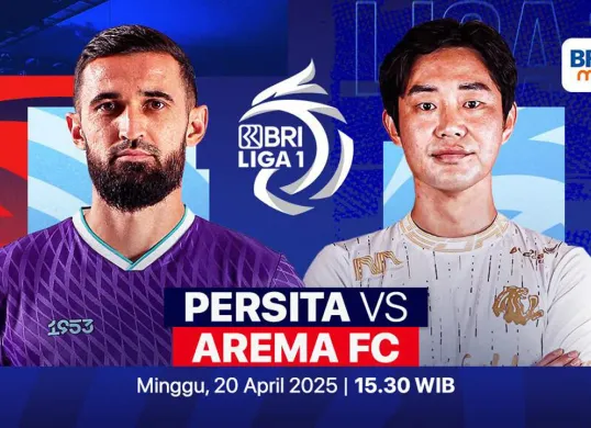 Link live streaming Persita Tangerang vs Arema FC. (Sumber: Vidio)